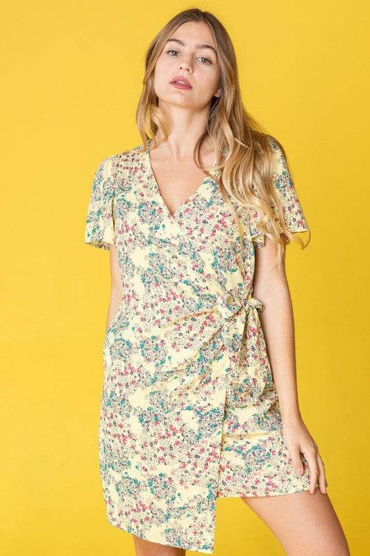 Ditsy Floral Wrap Dress - Shop Style & More | Fresh Looks, Everyday Deals & Free Shipping