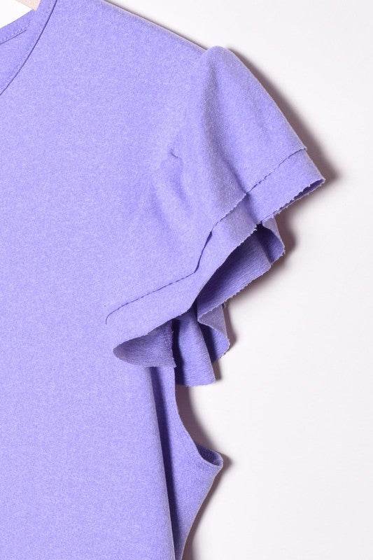 Solid Ruffle Cap Sleeve Midi Dress - Shop Style & More | Fresh Looks, Everyday Deals & Free Shipping