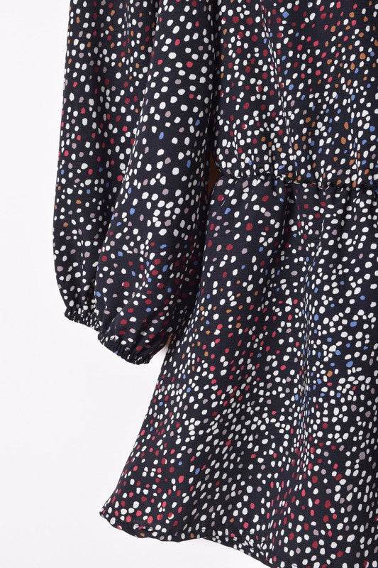 Plus Polka Dot Square Neck Peplum Top - Shop Style & More | Fresh Looks, Everyday Deals & Free Shipping