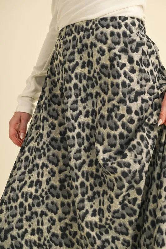 Aemi+Co Leopard Midi Skirt - Shop Style & More | Fresh Looks, Everyday Deals & Free Shipping