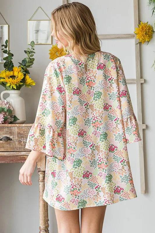 Heimish Full Size Multi Color Floral Open Cardigan Plus Size - Shop Style & More | Fresh Looks, Everyday Deals & Free Shipping