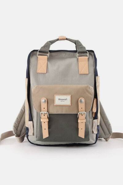 Himawari Contrast Waterproof Nylon Backpack Bag - Shop Style & More | Fresh Looks, Everyday Deals & Free Shipping