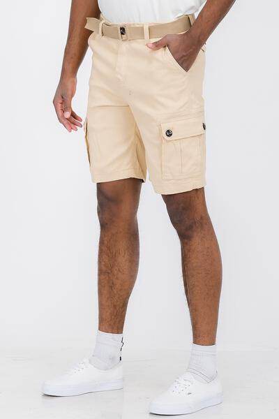 Weiv Mens Belted Cargo Shorts Pockets and Belt - Shop Style & More | Fresh Looks, Everyday Deals & Free Shipping