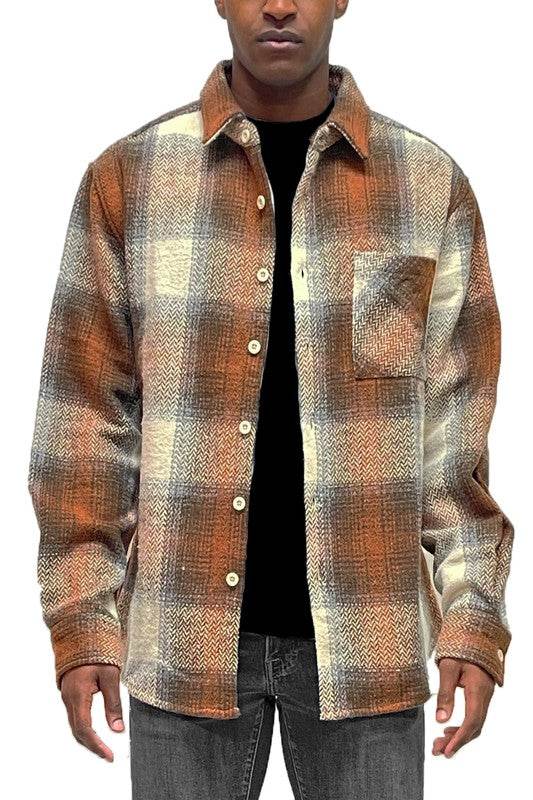 Flannel Shirt Jacket Checkered Plaid Shacket - Shop Style & More | Fresh Looks, Everyday Deals & Free Shipping