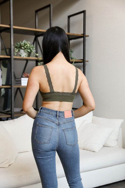 Lace Trim Padded Bralette - Shop Style & More | Fresh Looks, Everyday Deals & Free Shipping