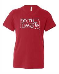 Youth South Dakota Line Font Outline Graphic Tee - Shop Style & More | Fresh Looks, Everyday Deals & Free Shipping