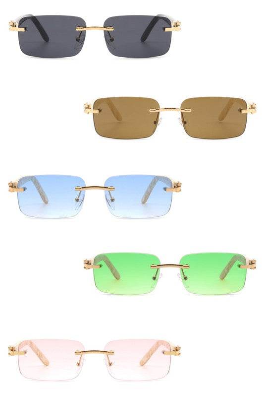 Rimless Rectangle Retro Tinted Fashion Sunglasses - Shop Style & More | Fresh Looks, Everyday Deals & Free Shipping