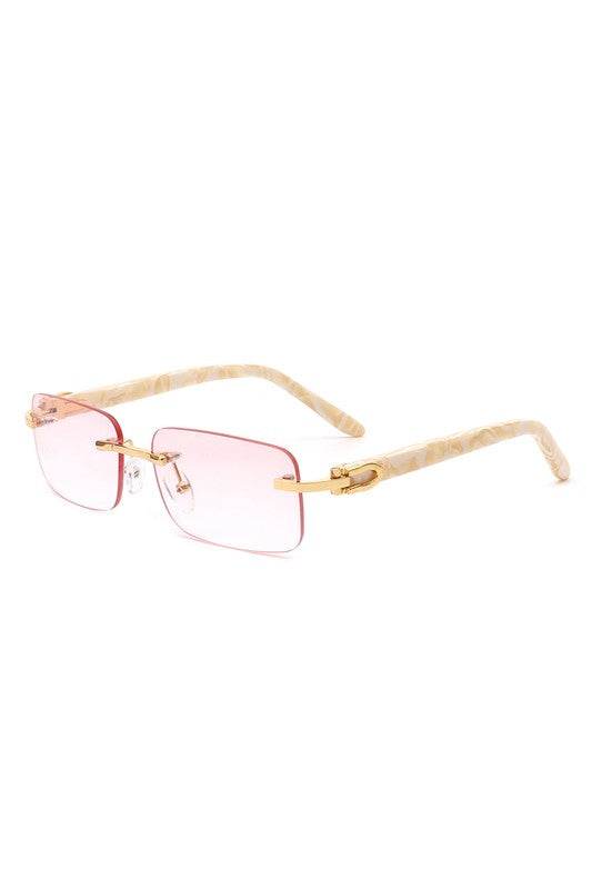 Rimless Rectangle Retro Tinted Fashion Sunglasses - Shop Style & More | Fresh Looks, Everyday Deals & Free Shipping