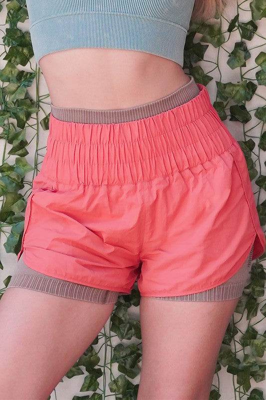 Windbreaker Smocked Waistband Running Shorts - Shop Style & More | Fresh Looks, Everyday Deals & Free Shipping