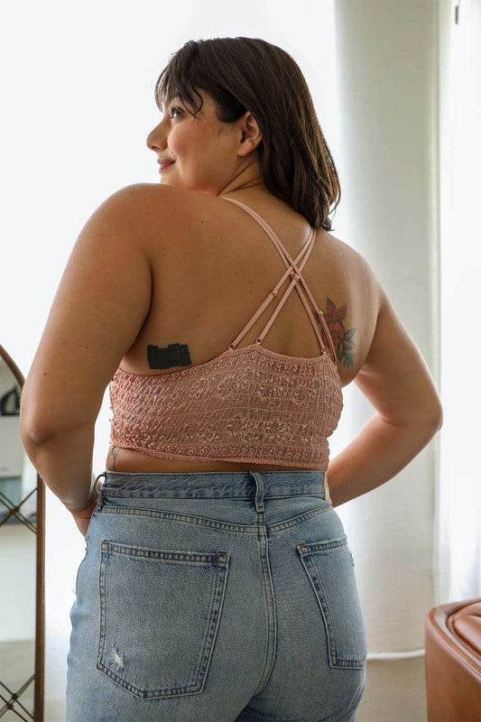 Crochet Daisy Longline Bralette Plus - Shop Style & More | Fresh Looks, Everyday Deals & Free Shipping