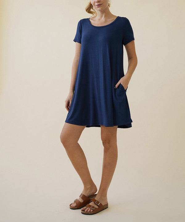 BAMBOO CLASSIC SHORT SLV DRESS - Shop Style & More | Fresh Looks, Everyday Deals & Free Shipping