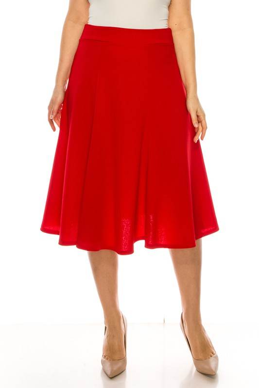 Plus size, paneled, A-line midi skirt - Shop Style & More | Fresh Looks, Everyday Deals & Free Shipping