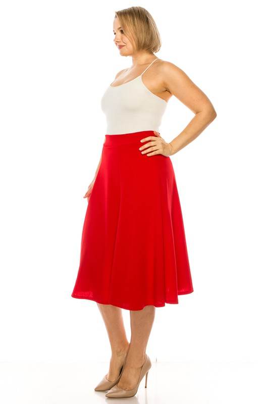 Plus size, paneled, A-line midi skirt - Shop Style & More | Fresh Looks, Everyday Deals & Free Shipping