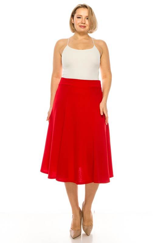 Plus size, paneled, A-line midi skirt - Shop Style & More | Fresh Looks, Everyday Deals & Free Shipping