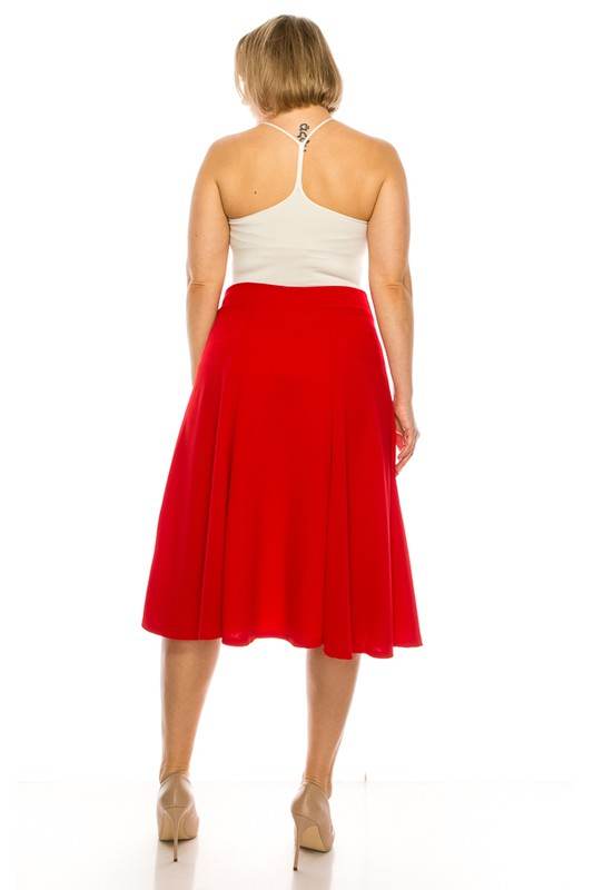 Plus size, paneled, A-line midi skirt - Shop Style & More | Fresh Looks, Everyday Deals & Free Shipping