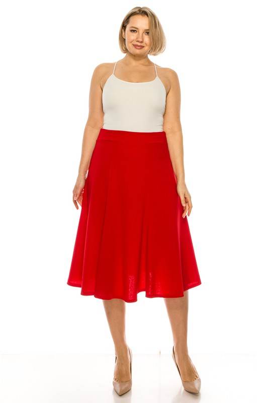 Plus size, paneled, A-line midi skirt - Shop Style & More | Fresh Looks, Everyday Deals & Free Shipping