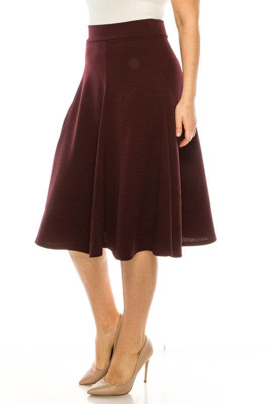 Plus size, paneled, A-line midi skirt - Shop Style & More | Fresh Looks, Everyday Deals & Free Shipping