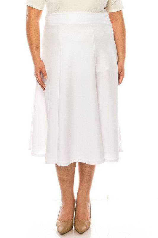 Plus size, paneled, A-line midi skirt - Shop Style & More | Fresh Looks, Everyday Deals & Free Shipping