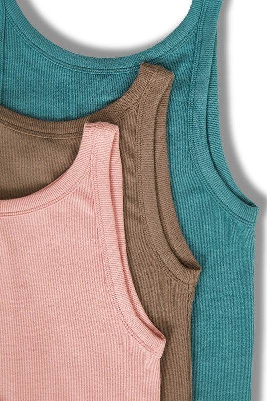 Rayon Ribbed Tank Top - Shop Style & More | Fresh Looks, Everyday Deals & Free Shipping