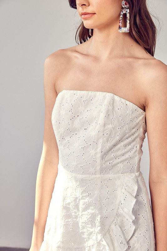 Eyelet Ruffle Romper - Shop Style & More | Fresh Looks, Everyday Deals & Free Shipping