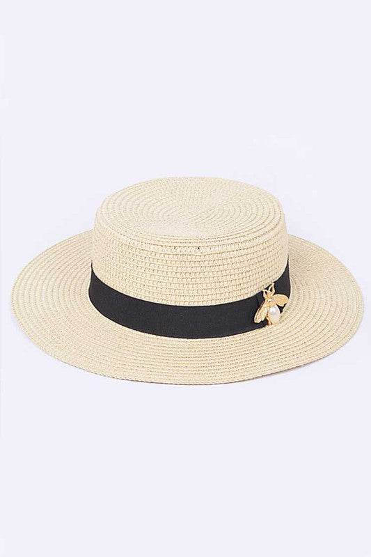 Iconic Bee Accent Straw Fedora Hat - Shop Style & More | Fresh Looks, Everyday Deals & Free Shipping