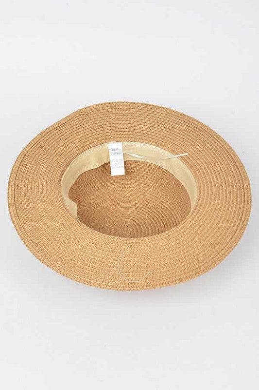 Iconic Bee Accent Straw Fedora Hat - Shop Style & More | Fresh Looks, Everyday Deals & Free Shipping