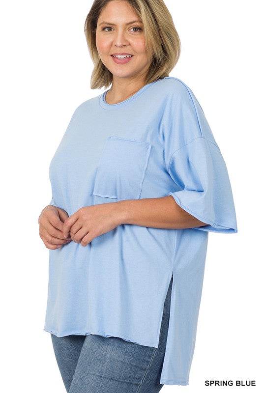 Plus Row Edge High-Low Hem Box Top - Shop Style & More | Fresh Looks, Everyday Deals & Free Shipping