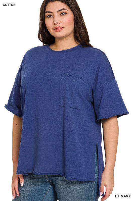 Plus Row Edge High-Low Hem Box Top - Shop Style & More | Fresh Looks, Everyday Deals & Free Shipping