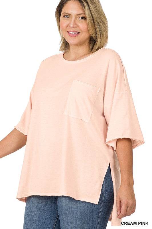 Plus Row Edge High-Low Hem Box Top - Shop Style & More | Fresh Looks, Everyday Deals & Free Shipping