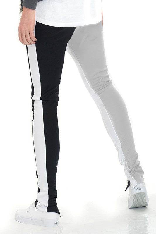 TWO TONE COLOR BLOCK TRACK PANT JOGGER - Shop Style & More | Fresh Looks, Everyday Deals & Free Shipping