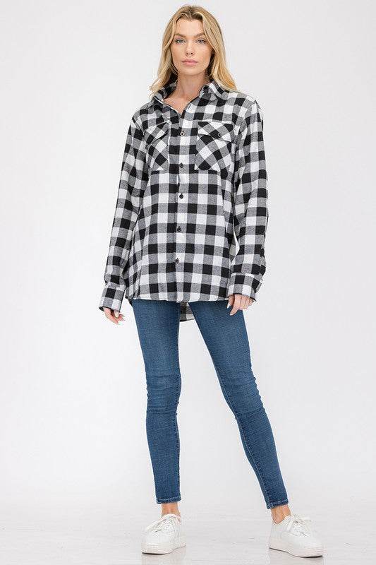 Womens Boyfriend Flannel Shirt S-L ONLY - Shop Style & More | Fresh Looks, Everyday Deals & Free Shipping