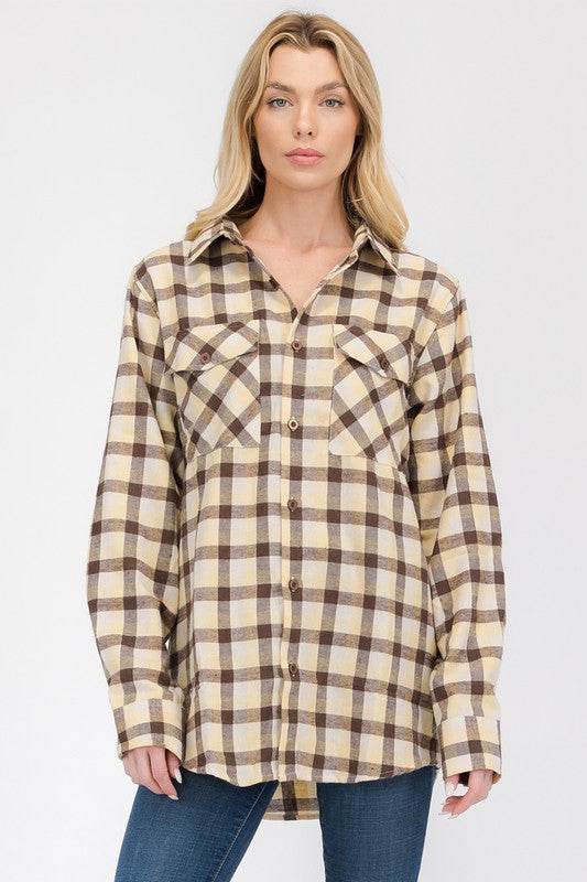 Womens Boyfriend Flannel Shirt S-L ONLY - Shop Style & More | Fresh Looks, Everyday Deals & Free Shipping
