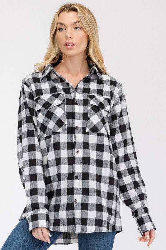 Womens Boyfriend Flannel Shirt S-L ONLY - Shop Style & More | Fresh Looks, Everyday Deals & Free Shipping