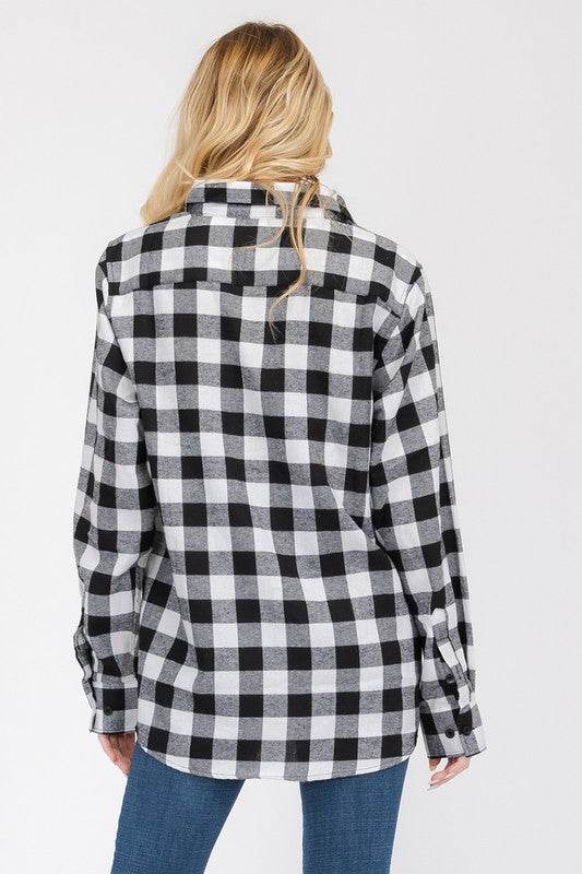 Womens Boyfriend Flannel Shirt S-L ONLY - Shop Style & More | Fresh Looks, Everyday Deals & Free Shipping