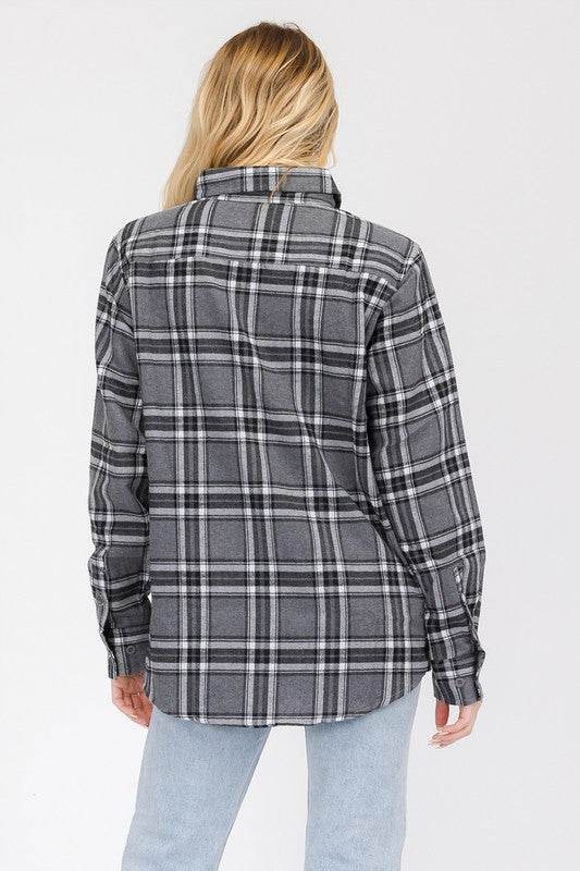 Womens Boyfriend Long Sleeve Flannel - Shop Style & More | Fresh Looks, Everyday Deals & Free Shipping