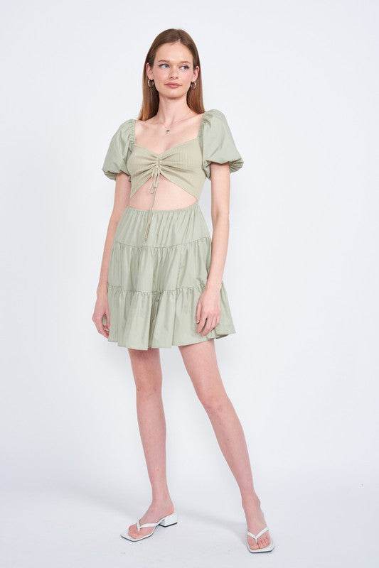 PUFF SLEEVE BABY DOLL MINI DRESS - Shop Style & More | Fresh Looks, Everyday Deals & Free Shipping