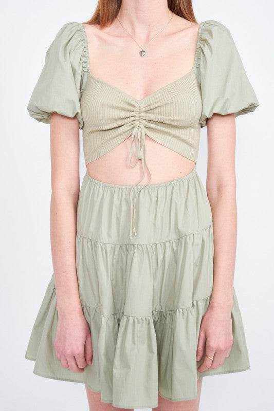 PUFF SLEEVE BABY DOLL MINI DRESS - Shop Style & More | Fresh Looks, Everyday Deals & Free Shipping