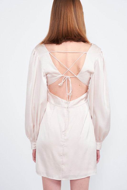 BACK STRAP TULIP MINI DRESS - Shop Style & More | Fresh Looks, Everyday Deals & Free Shipping