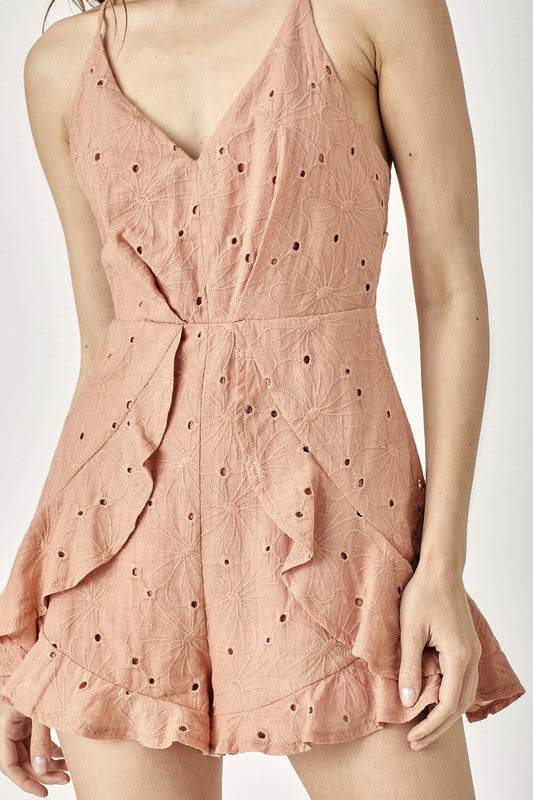 Overlap Ruffled Cami Romper - Shop Style & More | Fresh Looks, Everyday Deals & Free Shipping