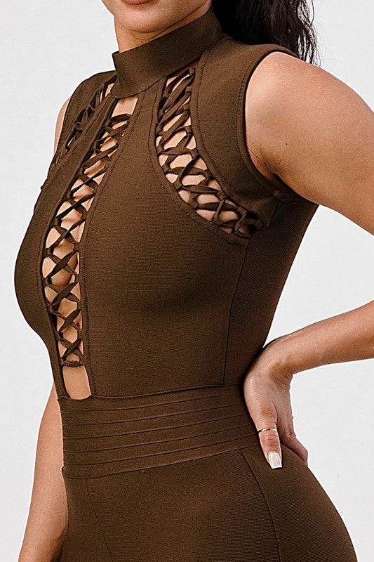 Criss Cross Sexy Bandage Romper - Shop Style & More | Fresh Looks, Everyday Deals & Free Shipping