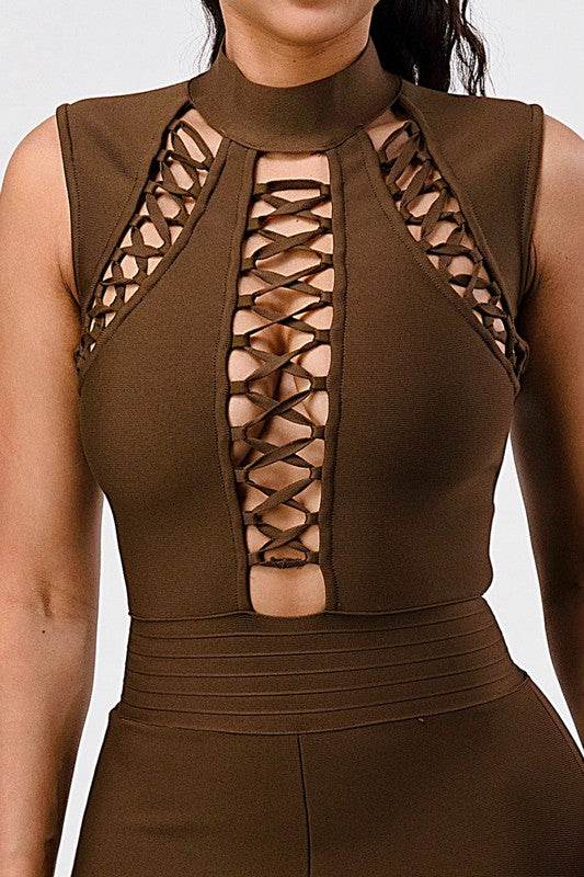 Criss Cross Sexy Bandage Romper - Shop Style & More | Fresh Looks, Everyday Deals & Free Shipping