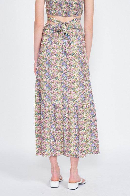 BUTTON UP FLORAL MAXI SKIRT - Shop Style & More | Fresh Looks, Everyday Deals & Free Shipping