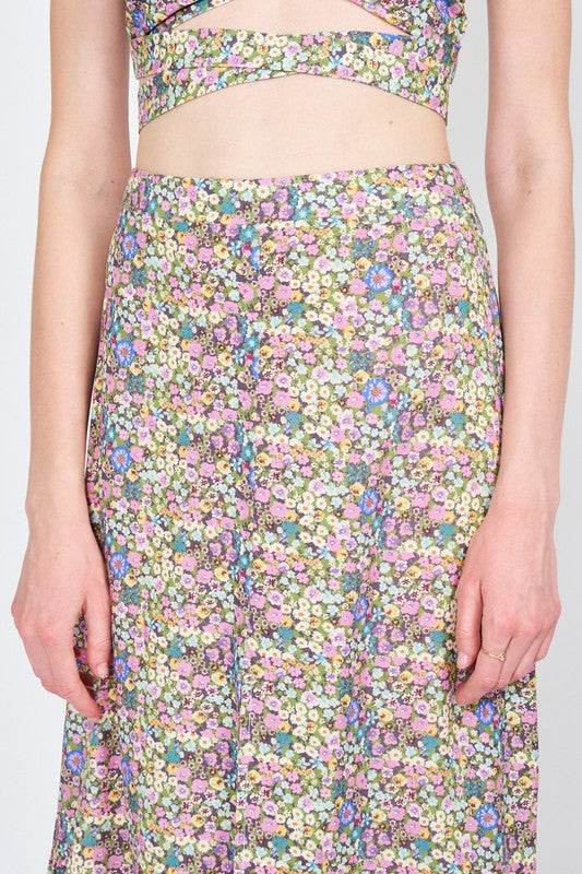 BUTTON UP FLORAL MAXI SKIRT - Shop Style & More | Fresh Looks, Everyday Deals & Free Shipping
