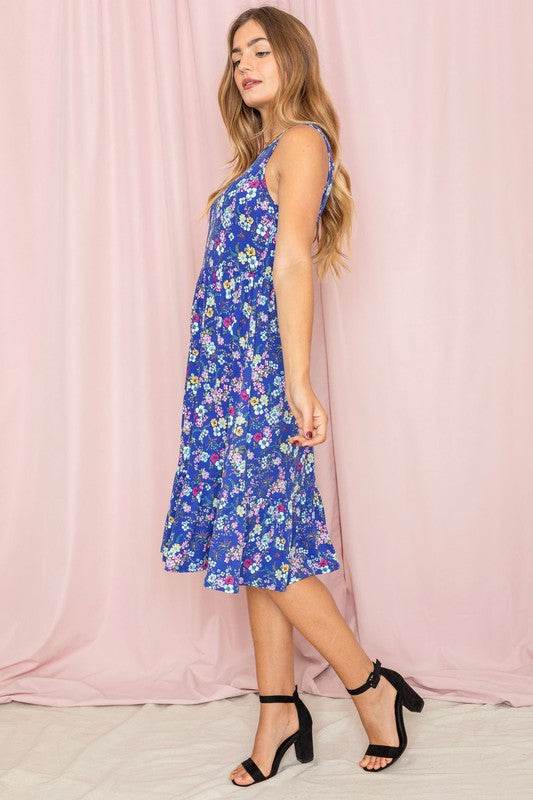 Sleeveless Botanical Floral Tiered Dress - Shop Style & More | Fresh Looks, Everyday Deals & Free Shipping