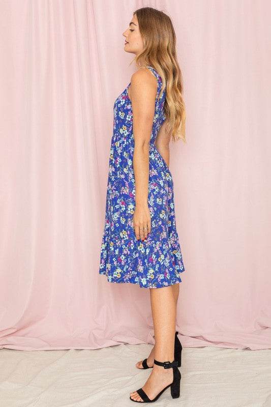 Sleeveless Botanical Floral Tiered Dress - Shop Style & More | Fresh Looks, Everyday Deals & Free Shipping