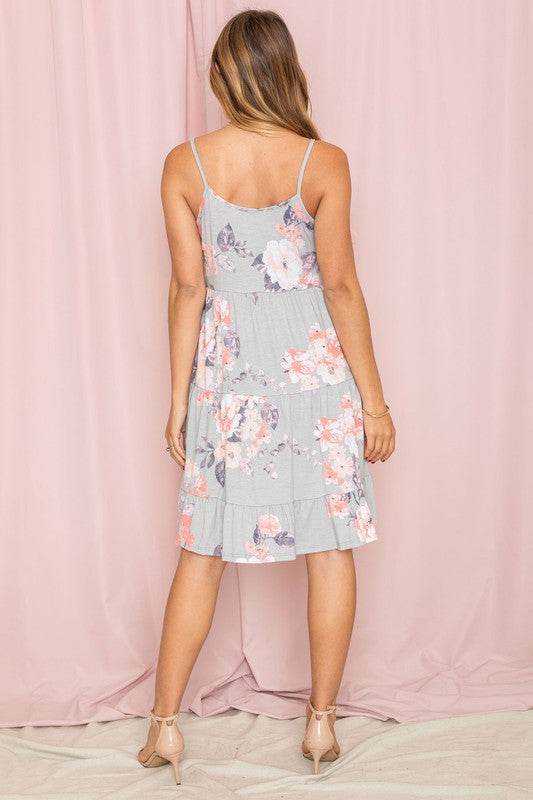 Spaghetti Strap Tiered Midi Dress - Shop Style & More | Fresh Looks, Everyday Deals & Free Shipping