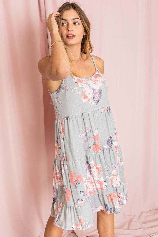 Spaghetti Strap Tiered Midi Dress - Shop Style & More | Fresh Looks, Everyday Deals & Free Shipping