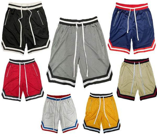 STRIPED BAND SOLID BASKETBALL SHORTS - Shop Style & More | Fresh Looks, Everyday Deals & Free Shipping