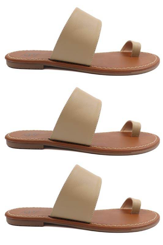 Toe Ring slide Sandals - Shop Style & More | Fresh Looks, Everyday Deals & Free Shipping