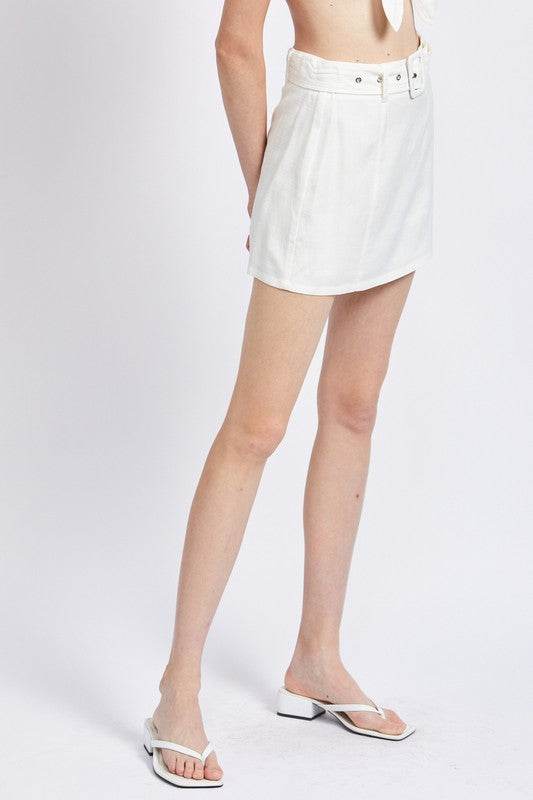 HIGH WAIST BELTED MINI SKIRT - Shop Style & More | Fresh Looks, Everyday Deals & Free Shipping